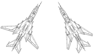 An illustration of the wing positions on the Sukhoi Su-17. (emoscopes)